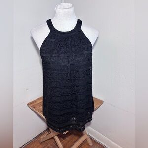 Monteau Sleeveless Lace Blouse